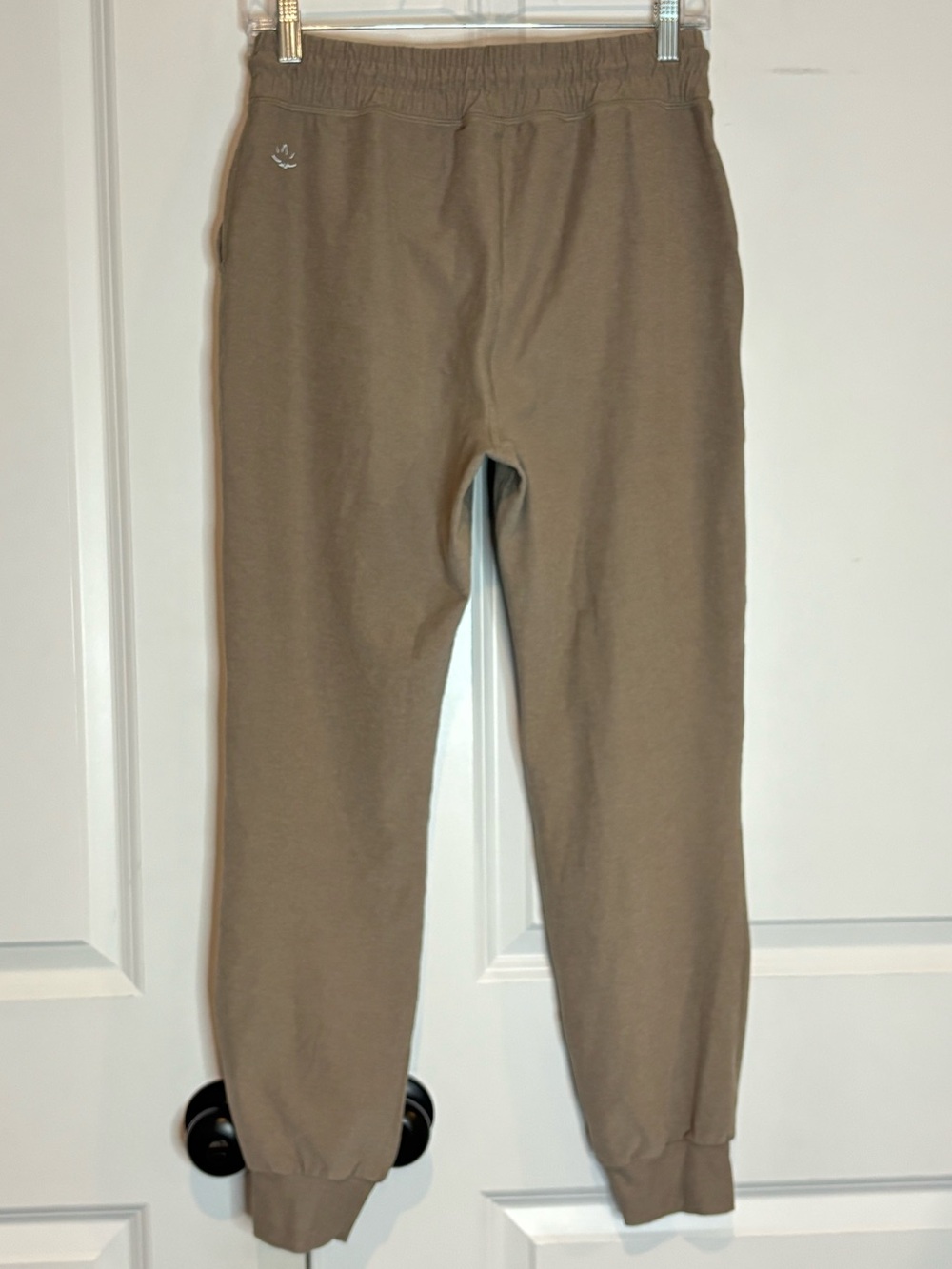 Beyond Yoga Space Dye Commuter Jogger Drawstring Pants Birch Heather Tan XS - Picture 5 of 10